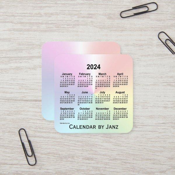2024 Rainbow Shimmer Calendar by Janz Square