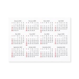 2024 Sunday Start Promotional Calendar