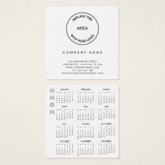 2025 Calendar Logo Minimalist Company Profile Card