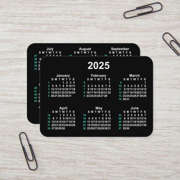2025 Neon 52 Week ISO Calendar by Janz