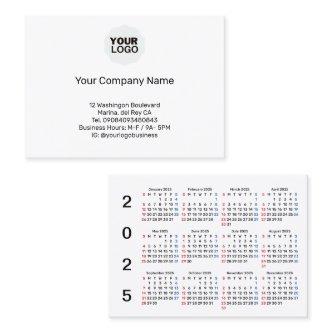 2025 Sunday Start Promotional Calendar