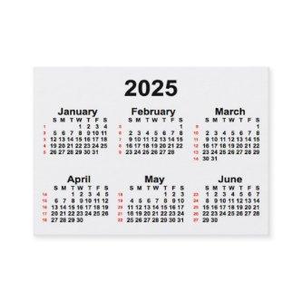 2025 White 52 Week Calendar by Janz