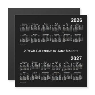 2026-2027 Neon White 2 Year Calendar by Janz