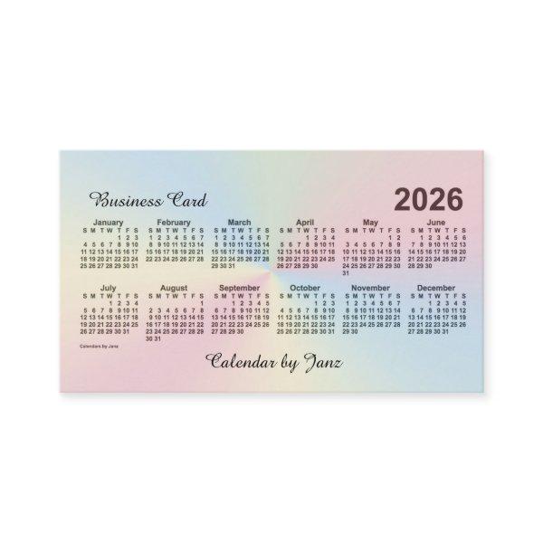 2026 Rainbow Cloud Calendar by Janz