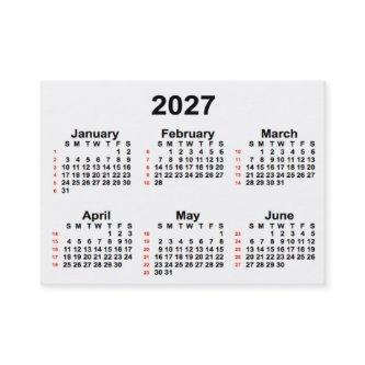 2027 White 52 Week Calendar by Janz
