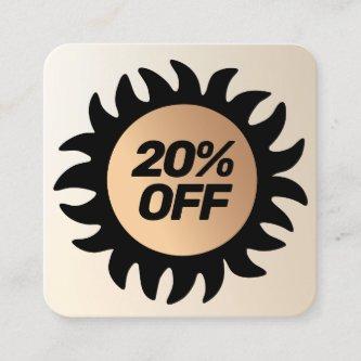 20% OFF Customer Discount Coupon Square Business C Square