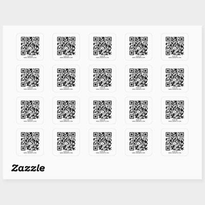 20 QR CODE TEXT STICKERS - USE FREE GENERATOR HERE