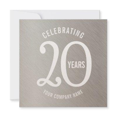 20 years corporate anniversary party invitations