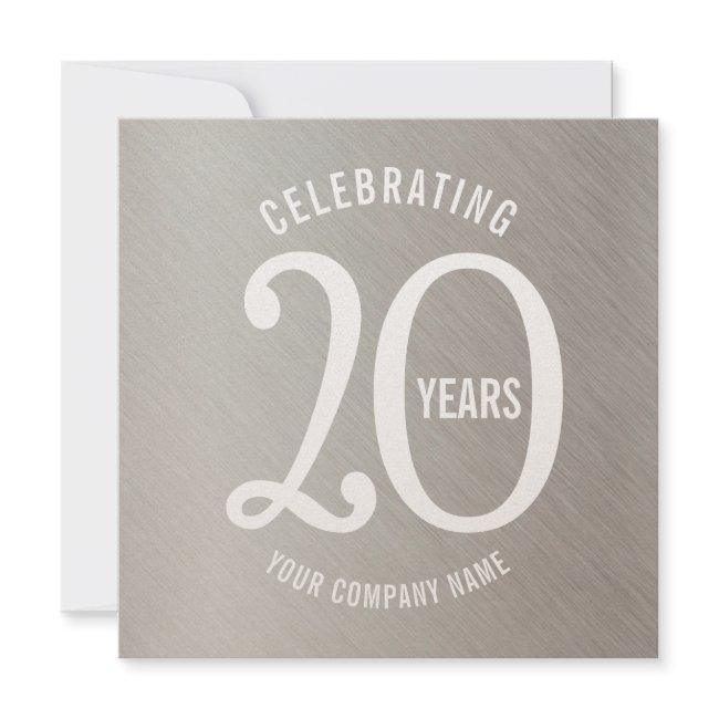 20 years corporate anniversary party invitations