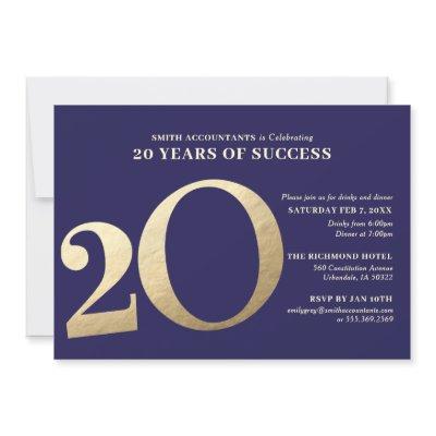 20th Business Anniversary Invitation