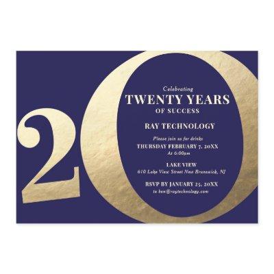 20th Business Anniversary Invitation