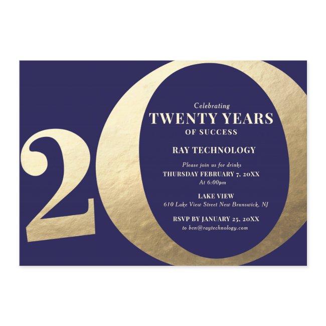 20th Business Anniversary Invitation