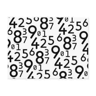 225 RANDOM NUMBERS FRACTIONS MATH ARITHMETIC LEARN POSTCARD