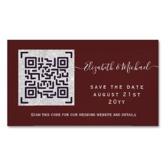 25 x MAGNETIC QR SCANNING CODE Wedding SAVE DATES  Magnet