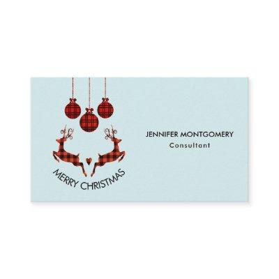 2 Christmas Reindeer Jumping Rustic Hunter