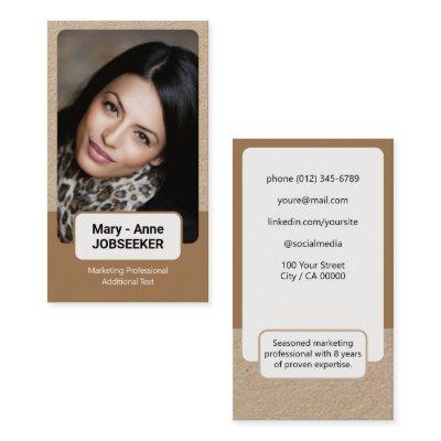 2 Colored Classic Job Seeker Kraft Paper Style