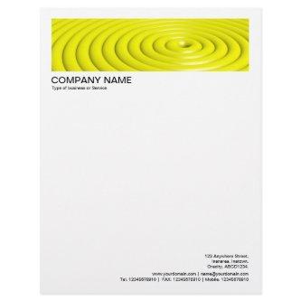 2 in Header 1/2 Inch Border - Concentric Rings Let Letterhead