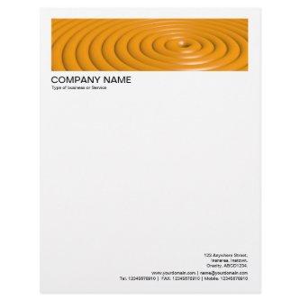 2 in Header 1/2 Inch Border - Concentric Rings Let Letterhead