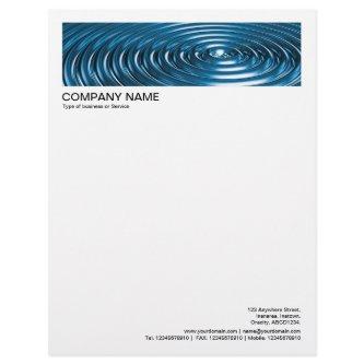 2 in Header 1/2 Inch Border - Concentric Rings Let Letterhead