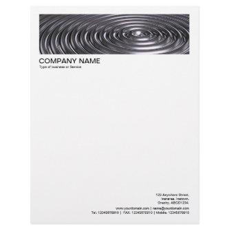 2 in Header 1/2 Inch Border - Concentric Rings Let Letterhead