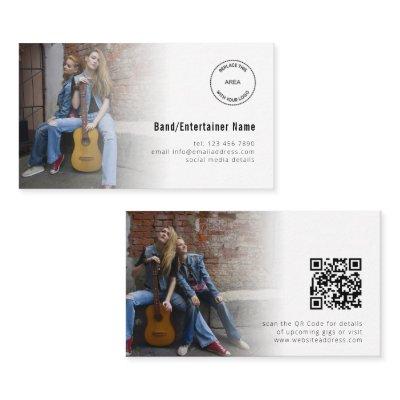 2 Photos Logo QR Code Band Entertainer