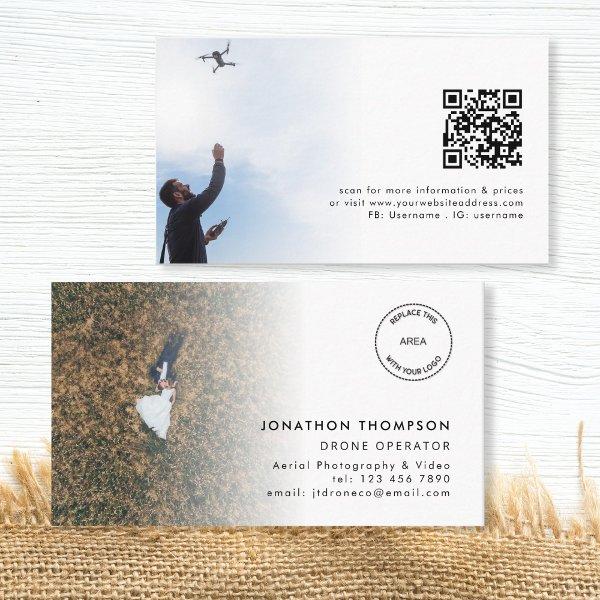 2 Photos Logo QR Code Drone Operator