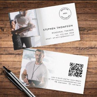 2 Photos Logo QR Code Personal Trainer