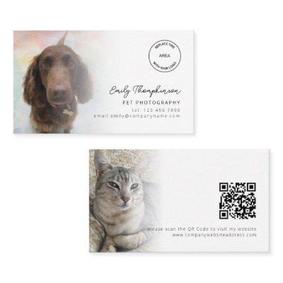 2 Photos Logo QR Code Pet Photographer