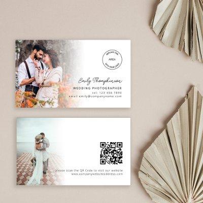 2 Photos Logo QR Code Wedding Photographer