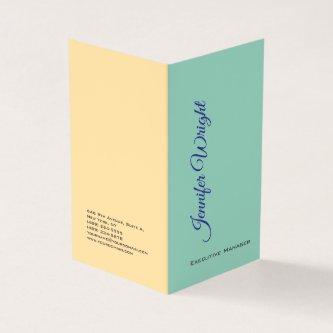 2 sided minimalist unique modern teal beige plain