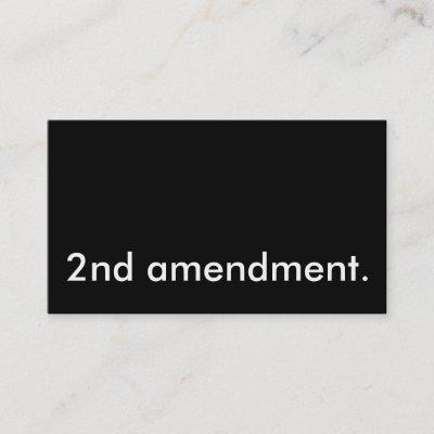 2nd amendment.
