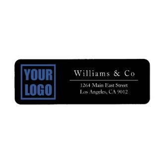 30x Return Label Business Logo Template Stickers