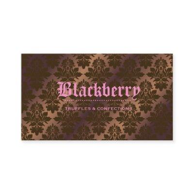 311- Blackberry "Pure" Chocolate Truffle Damask