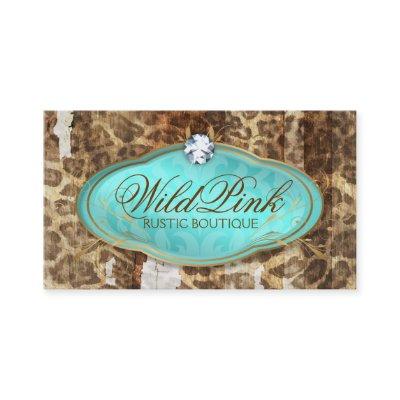 311 Bodacious Turquoise Rustic Leopard
