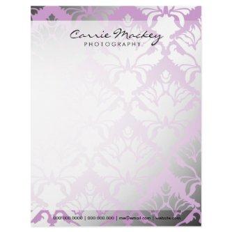 311-Damask Shimmer | Lilac Letterhead