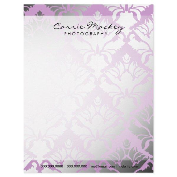 311-Damask Shimmer | Lilac Letterhead