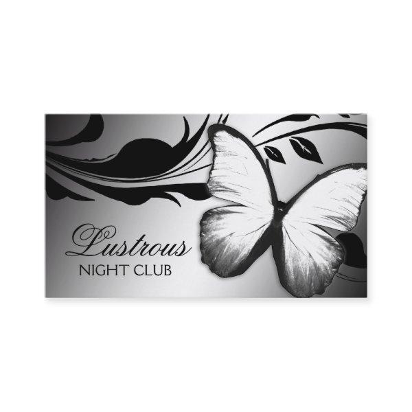 311 Lustrous Butterfly Black White