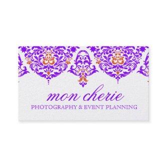 311 Mon Cherie Damask Fabulous Purple Orange