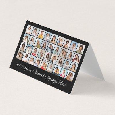 36 Photo Collage Add Your Greeting Editable Color