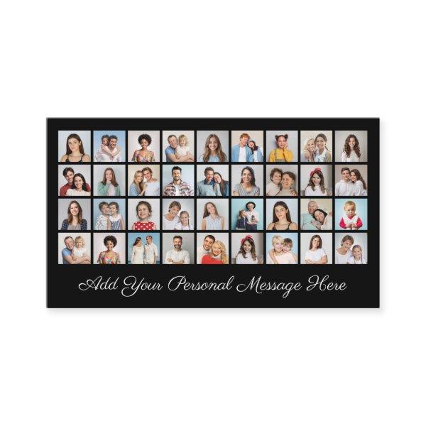 36 Photo Collage Add Your Greeting Editable Color