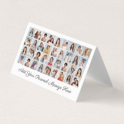 36 Photo Collage Add Your Greeting Editable Color