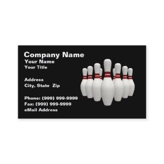 3D Bowling Pins (on Black BG)