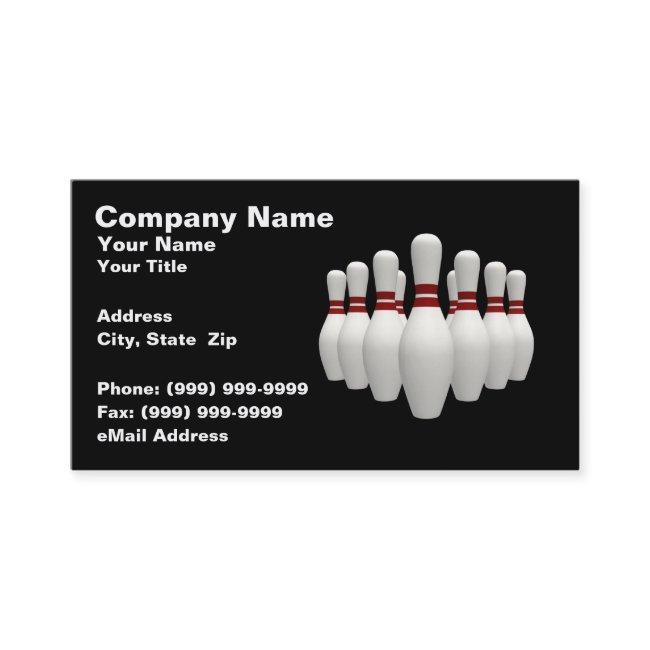 3D Bowling Pins (on Black BG)