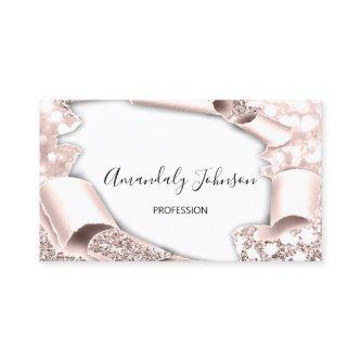 3D Glitter Makeup Event Planner Pink Rose Glam