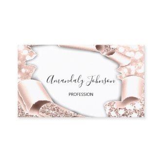 3D Glitter Makeup Event Planner Rose Blush Glam