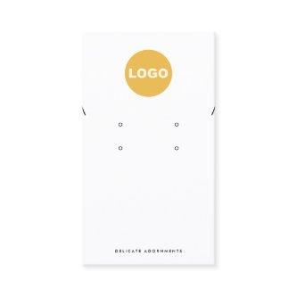 4 Four Hole Stud Necklace Earring Add Logo Holder