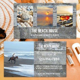 4 Photos Weathered Wood Beach Rental Portfolio