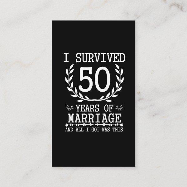 50 Years Husband Wife 50th Wedding Anniversary