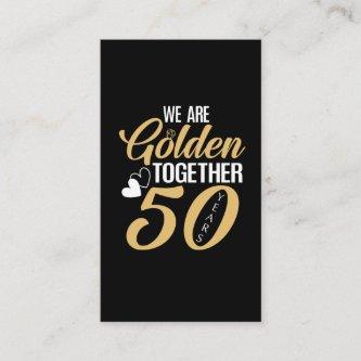 50th Wedding Anniversary 50 Years Golden Couple