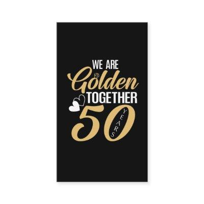 50th Wedding Anniversary 50 Years Golden Couple